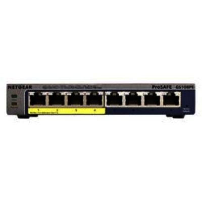 NetGear GS108P Prosafe Plus 8 Port Gigabit Ethernet Switch